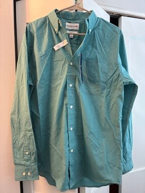 Saddlebred Teal Button-Down Long Sleeve Shirt